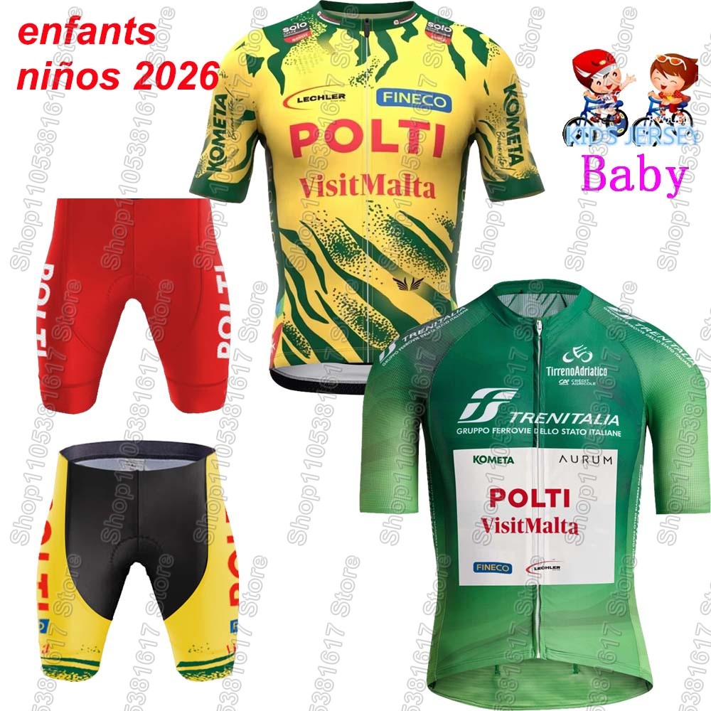 Summer Clothing Kids Sale - Kids Polti Visitmalta Team Wielertrui 2026