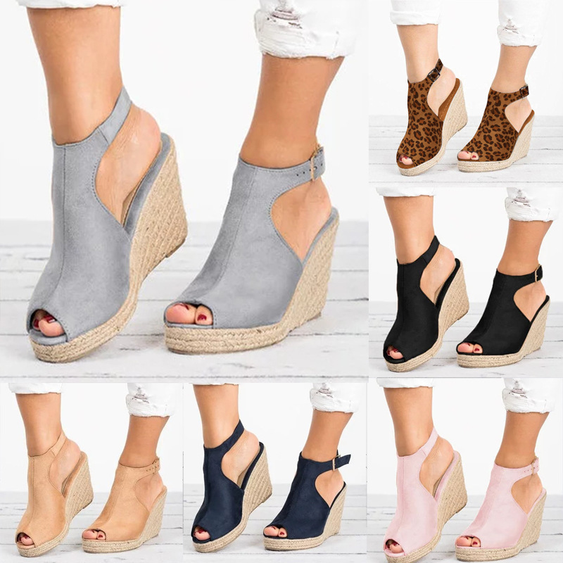 Espadrille Sandal Women - Sandalen met hak voor dames Zomer