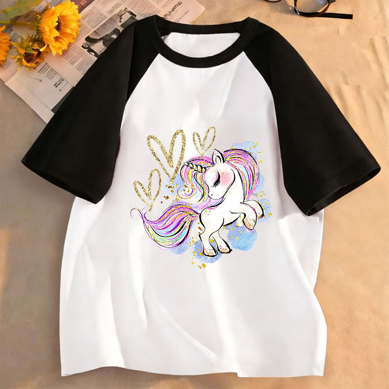 Summer Clothes - Modepaard met liefdeshartontwerp T-shirt Bedrukt T-shirt