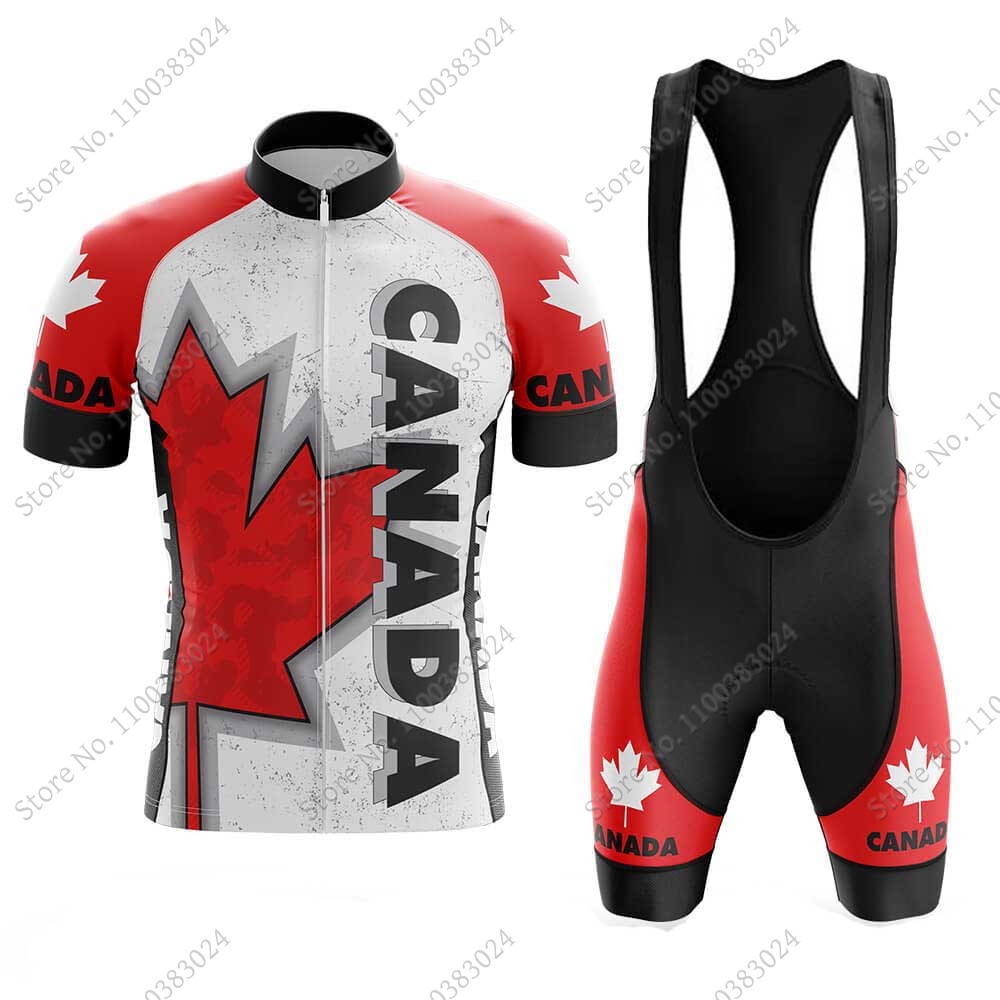 Summer Clothing Canada - 2024 Canada Nationale Team Wielertrui Set