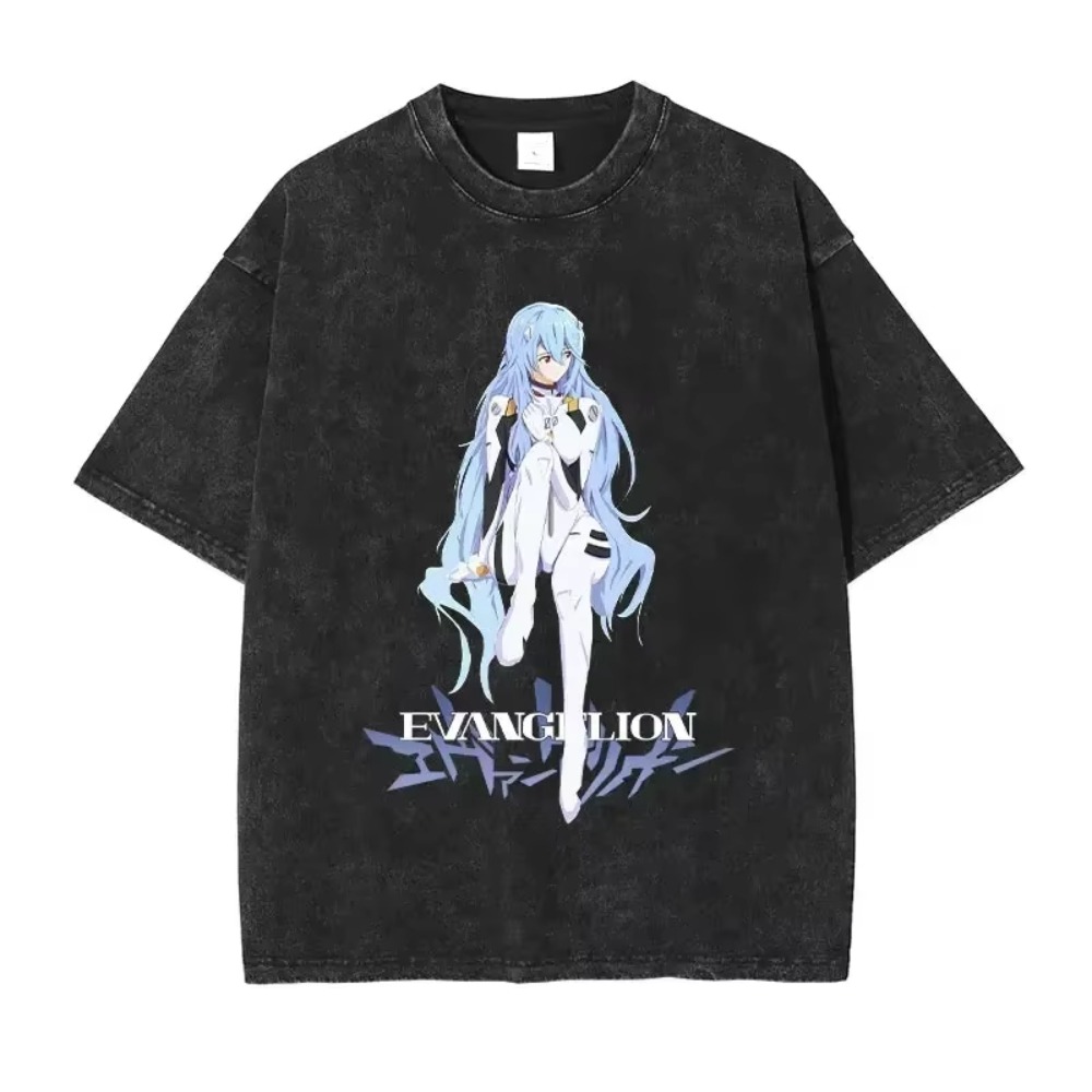 Summer Clothing Brands - Oversized heren T-shirts kleding EVA anime