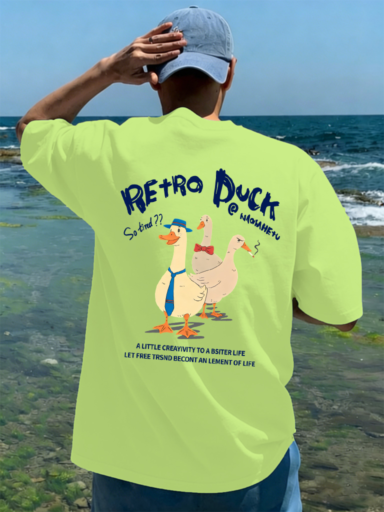 Summer Duck Clothing - Retro Duck voelt niet uitgeput Afdrukken