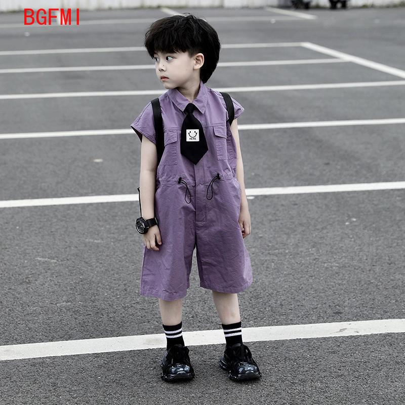 Summer Clothing Boys - Kinderen Zomer Shorts Overalls Capri Jongens