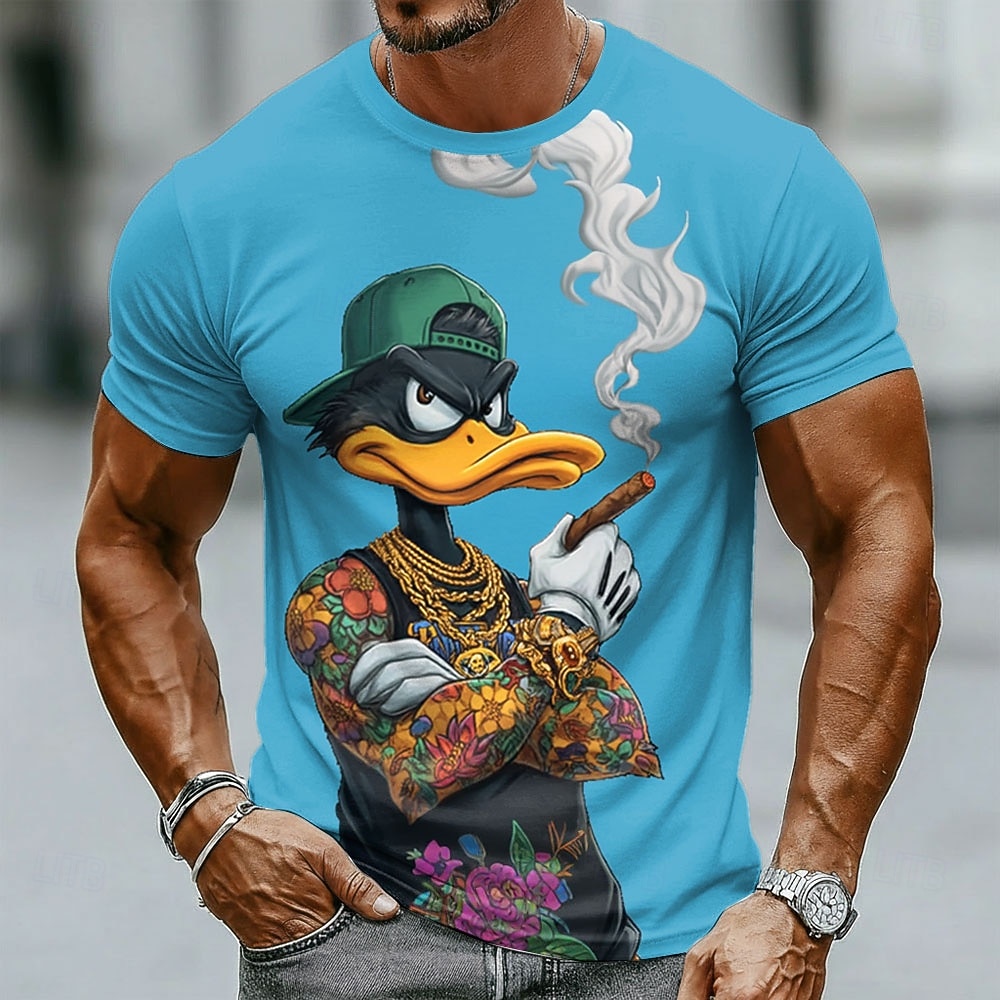 Summer Duck Clothing - Grappige 3D Grumpy Black Duck in