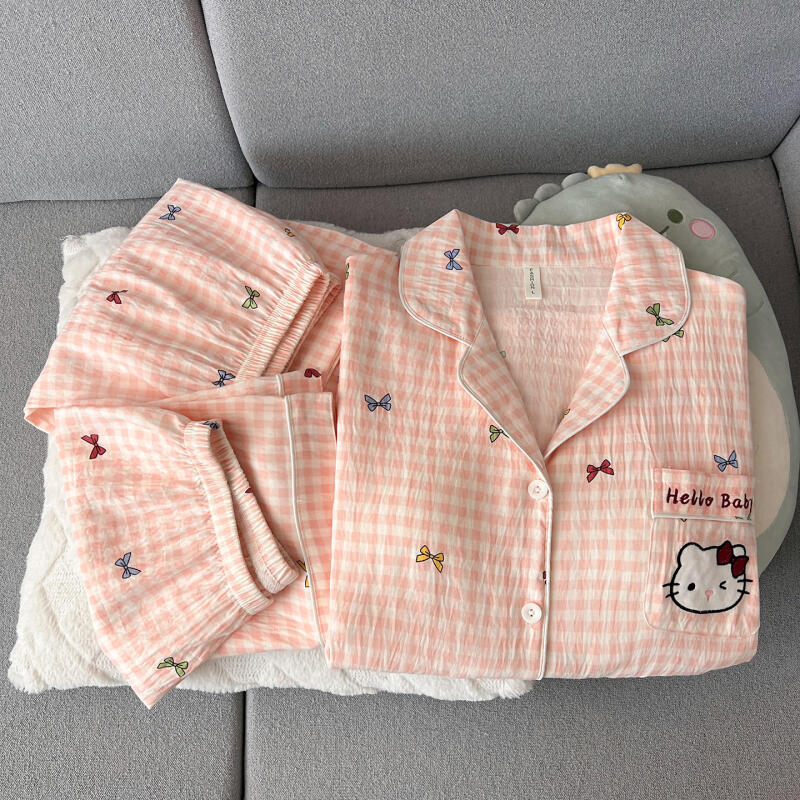 Summer Clothes - Hello Kitty damespyjama, driedelig pak met