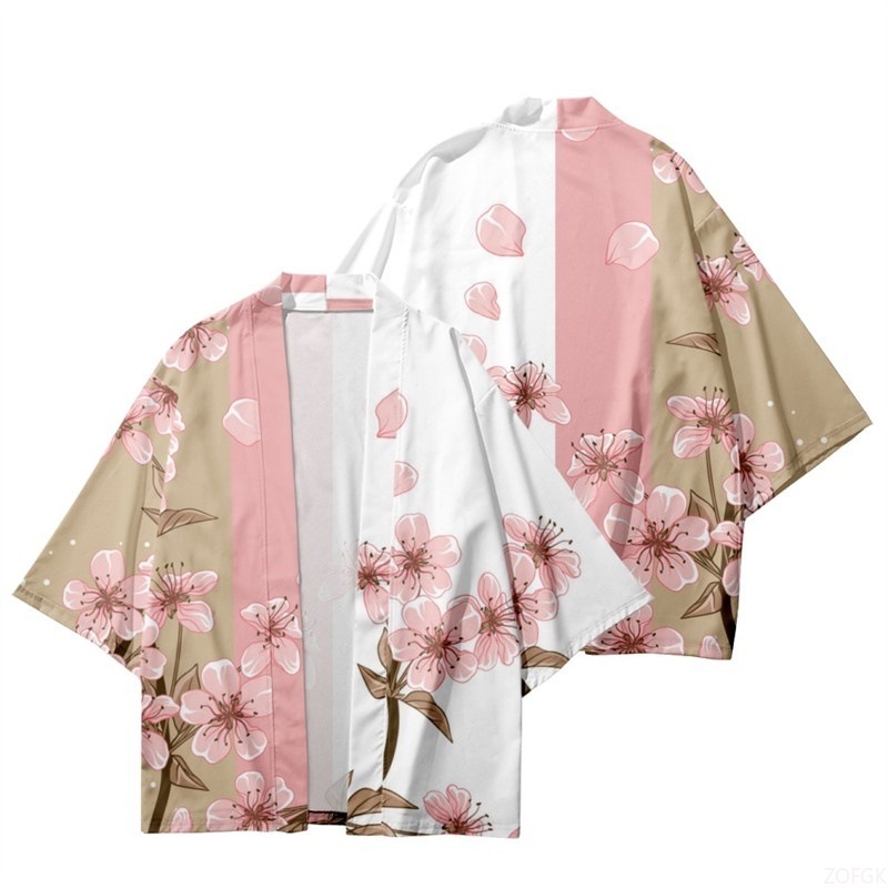 Beach Shirt Hawaiian - Zomer Vrouwen Bloemenprint Kimono Mannen Mode