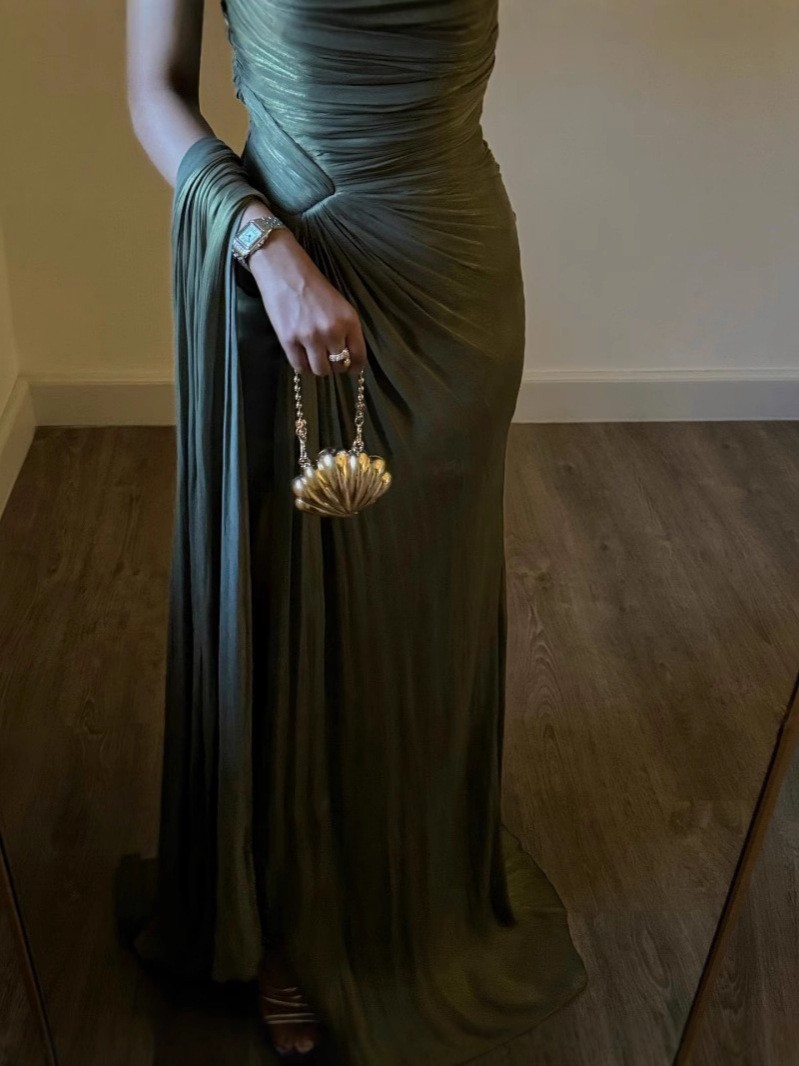 Summer Green Clothing - Luxe feestjurk maxi-jurk dames casual groene