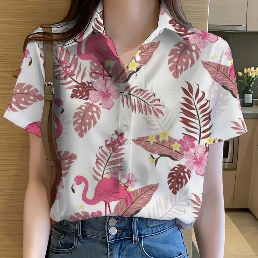 Damesoverhemden Leuke cartoon  - Beach Shirt Hawaiian recensie en prijs