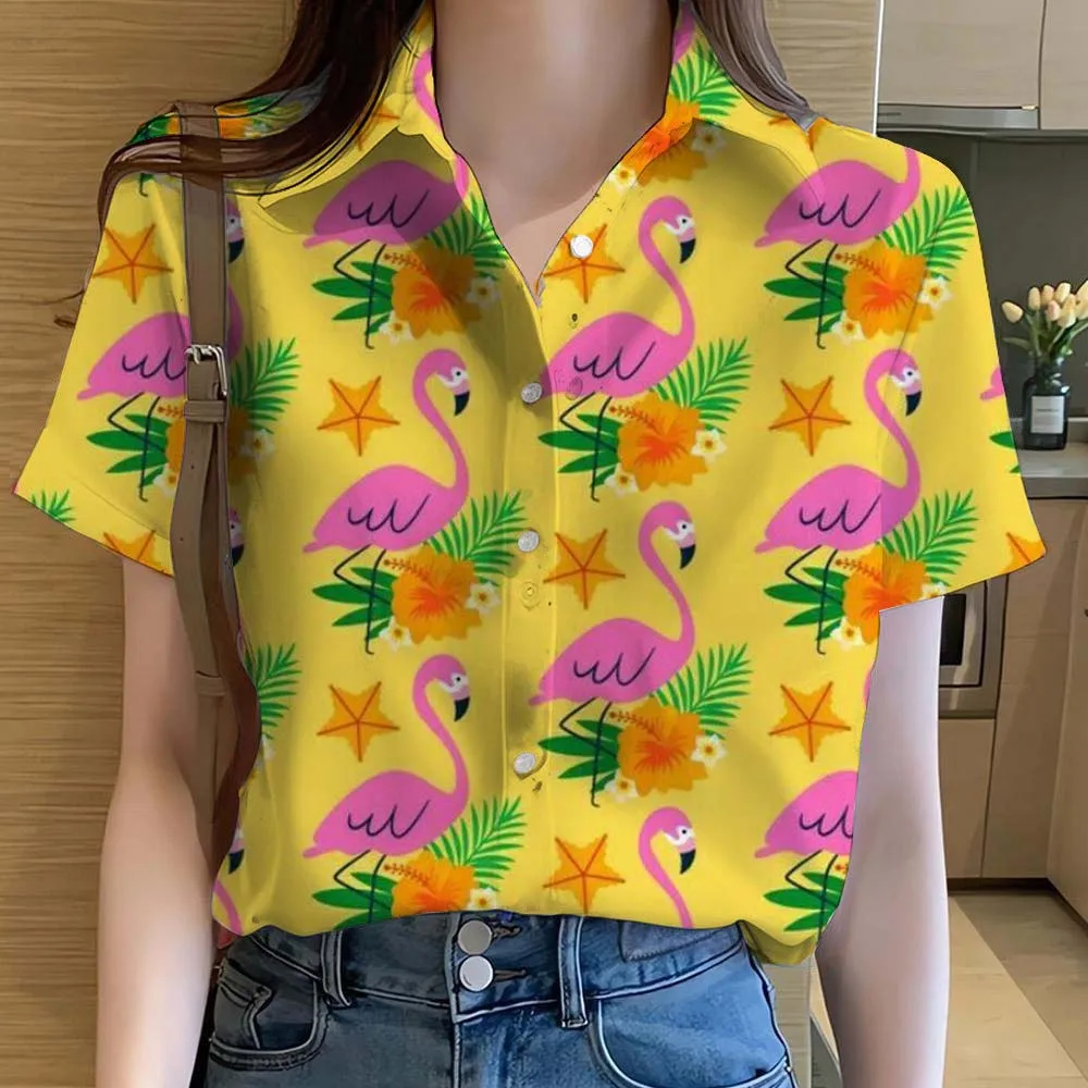 Damesoverhemden Leuke cartoon  - Beach Shirt Hawaiian recensie en prijs