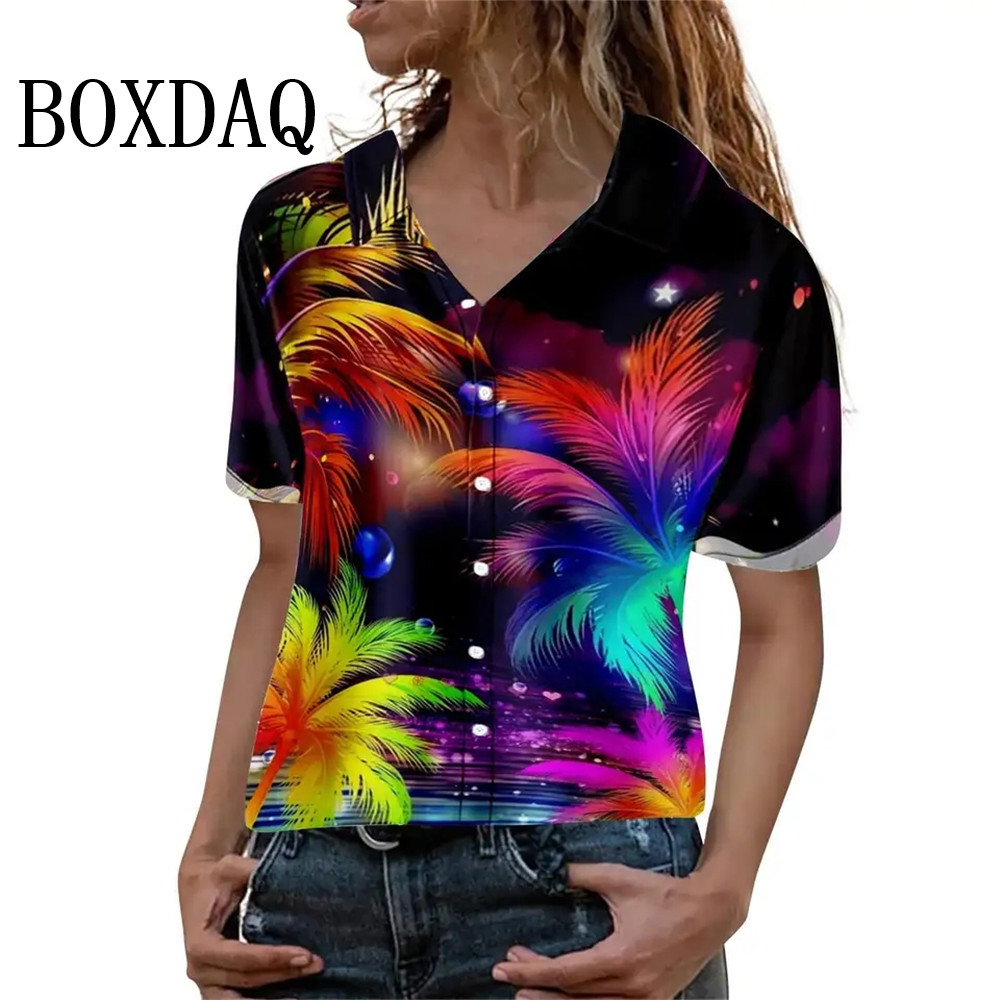Zomermode damesblouse artistie - Beach Shirt Hawaiian recensie en prijs