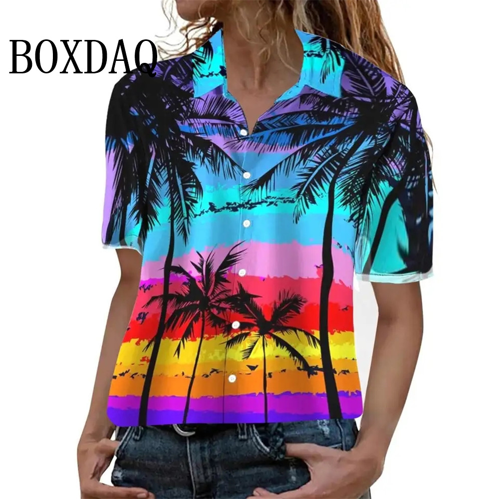 Zomermode damesblouse artistie - Beach Shirt Hawaiian recensie en prijs