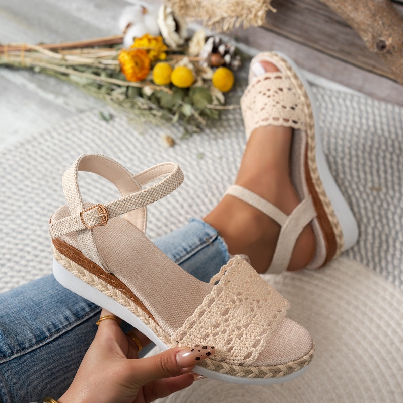 Dames kanten sandalen met slee - Espadrille Sandal Women recensie en prijs