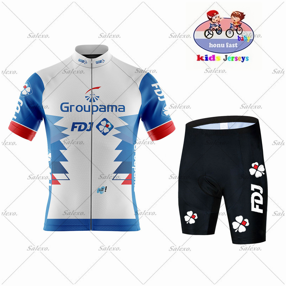 Kinderen FDJ Wielertrui Set JO - Summer Clothing Kids Sale recensie en prijs