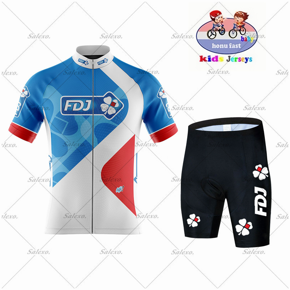 Kinderen FDJ Wielertrui Set JO - Summer Clothing Kids Sale recensie en prijs