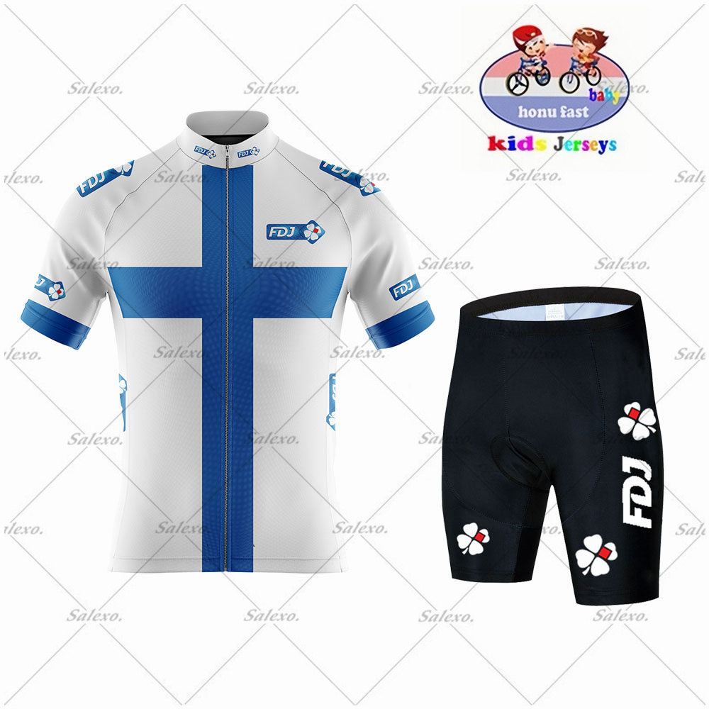 Kinderen FDJ Wielertrui Set JO - Summer Clothing Kids Sale recensie en prijs