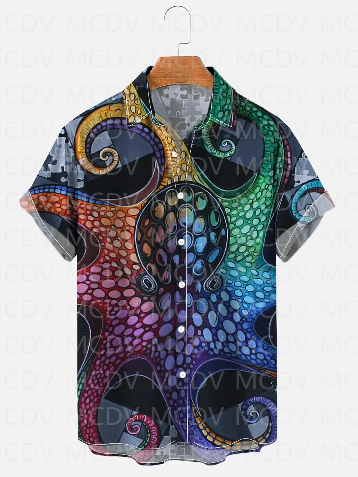 Oceaan Octopus Kunst Pauwenver - Beach Shirt Hawaiian recensie en prijs