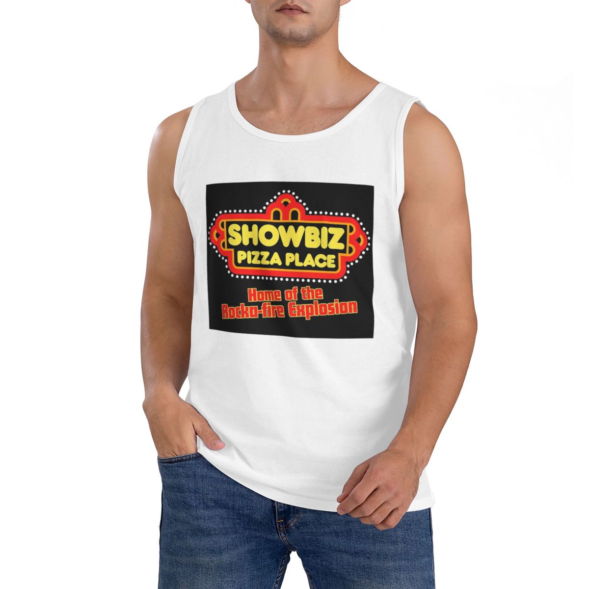 100% Katoen Showbiz Pizza Plac - Summer Clothing Places recensie en prijs