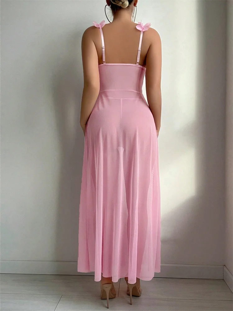 Roze bloemenkant doorzichtige  - Summer Clothing On Sale recensie en prijs