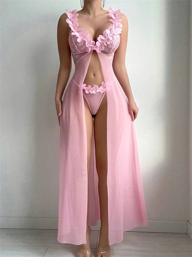 Roze bloemenkant doorzichtige  - Summer Clothing On Sale recensie en prijs