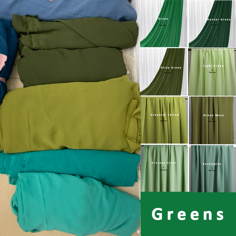 Groene Chiffon Stof Draperen H - Summer Green Clothing recensie en prijs
