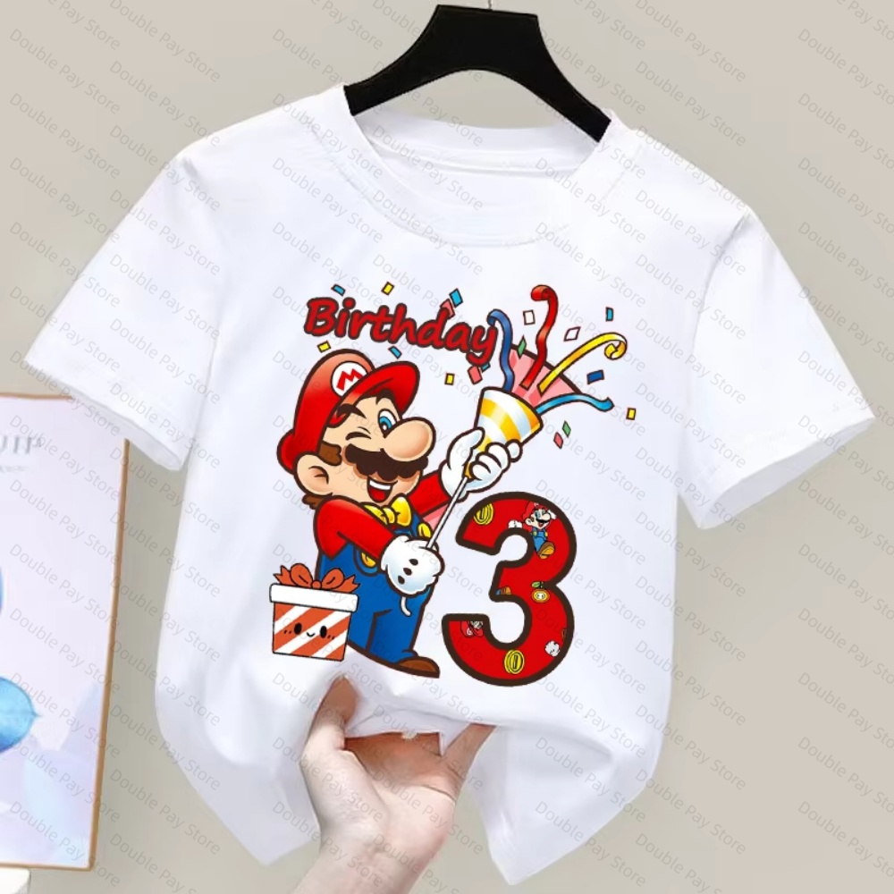 Kinder Cartoon Mario Verjaarda - Summer Clothing Boys recensie en prijs