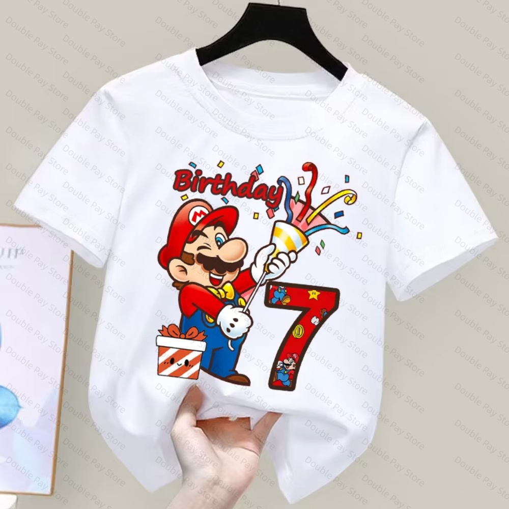 Kinder Cartoon Mario Verjaarda - Summer Clothing Boys recensie en prijs