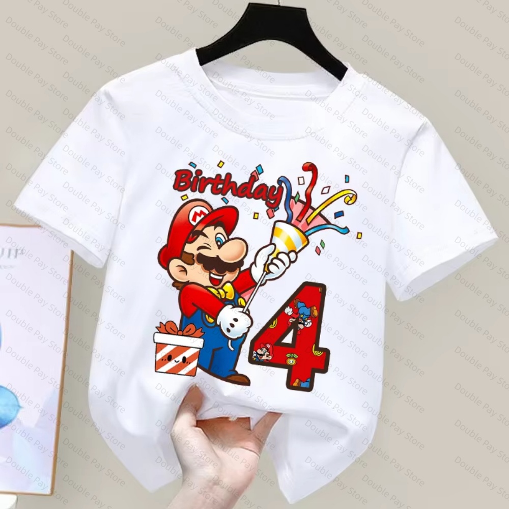 Kinder Cartoon Mario Verjaarda - Summer Clothing Boys recensie en prijs