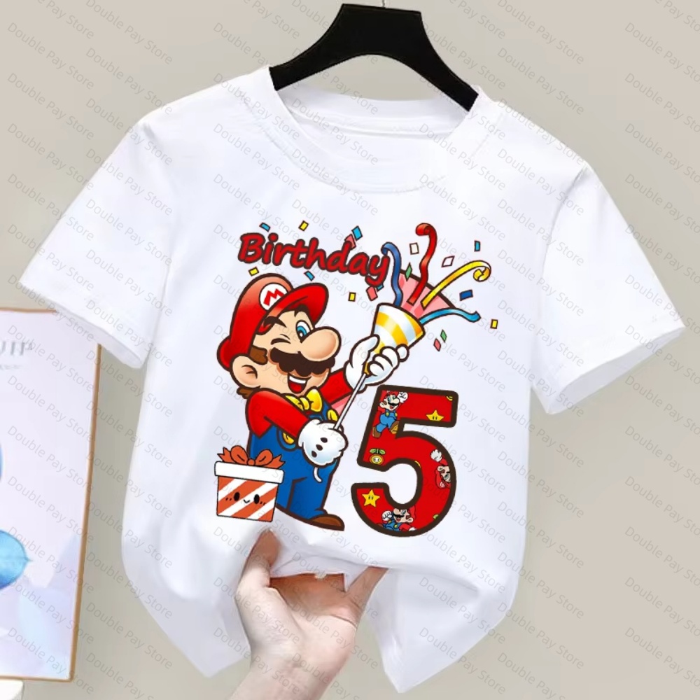 Kinder Cartoon Mario Verjaarda - Summer Clothing Boys recensie en prijs