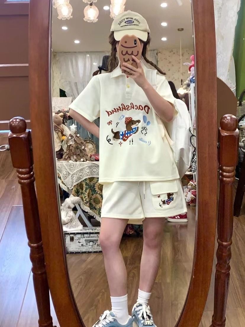 Kawaii Borduren Hond Japan Sti - Summer Clothing Juniors recensie en prijs