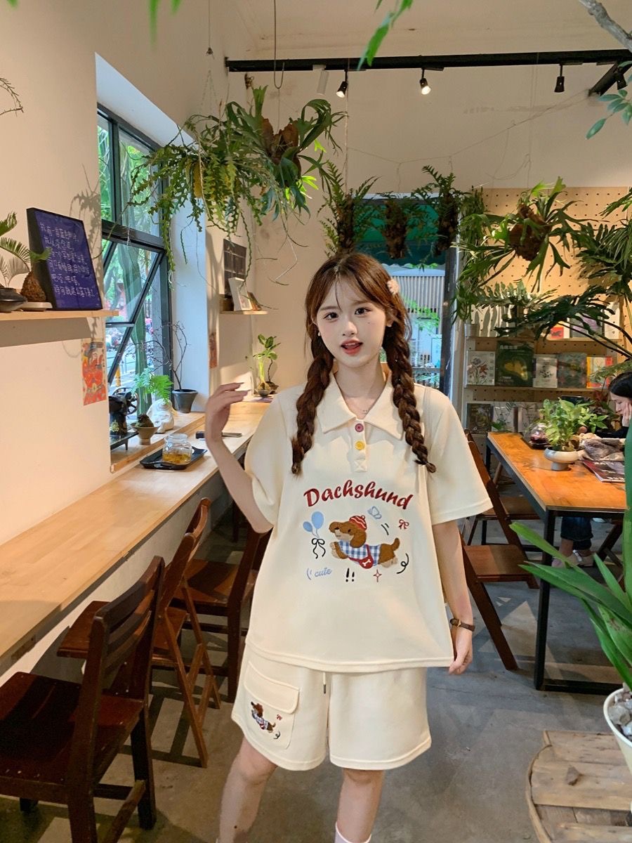 Kawaii Borduren Hond Japan Sti - Summer Clothing Juniors recensie en prijs